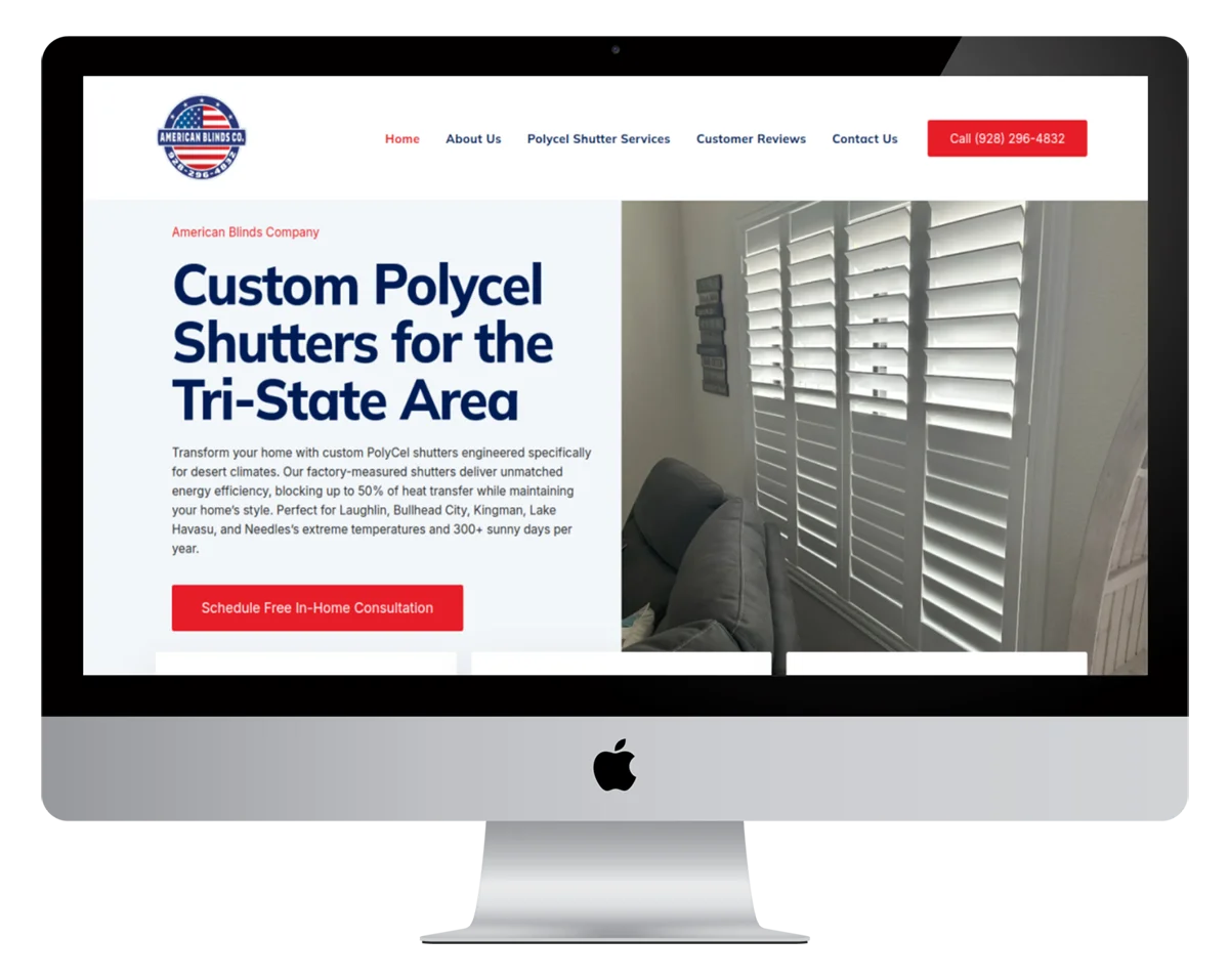 Clean, conversion-forward layout example