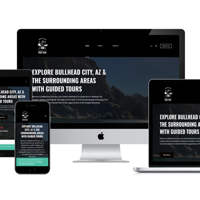 Clean layout example with clear calls to action