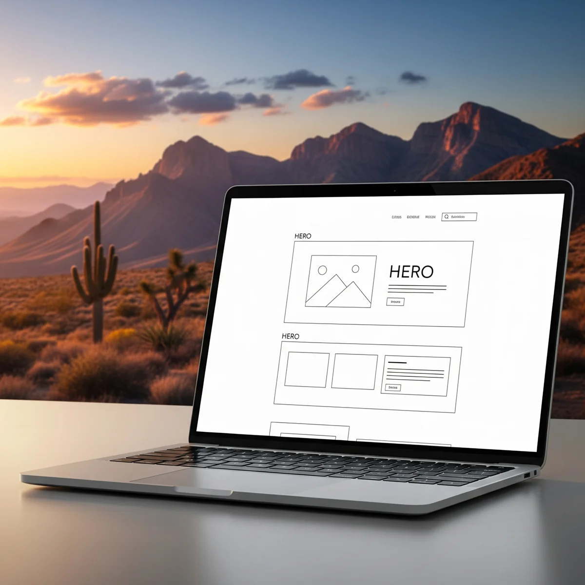 web Design Lake Havasu City 1 Modern website mockup for a Lake Havasu marina and rental business
