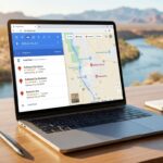 Local SEO Bullhead City strategy chart on a laptop for Mohave Valley business growth and digital marketing success