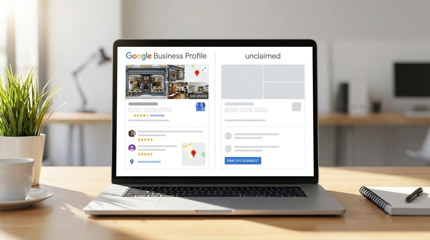 How to Use Local SEO to Dominate the Bullhead City Market 2 Optimized vs unclaimed Google Business Profile comparison for Local SEO dominance in Bullhead City.